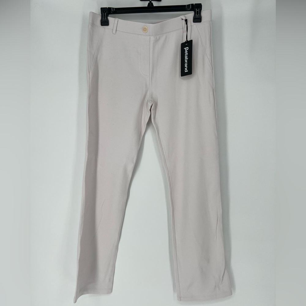 BETABRAND NWT WHITE‎ STRECH DRESS PANT YOGA PANTS